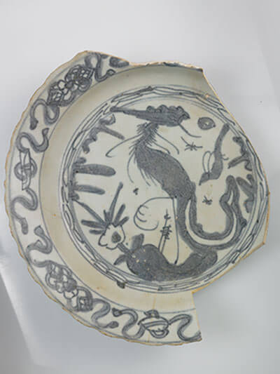 Swato-ware plate, San Pedro, 1596