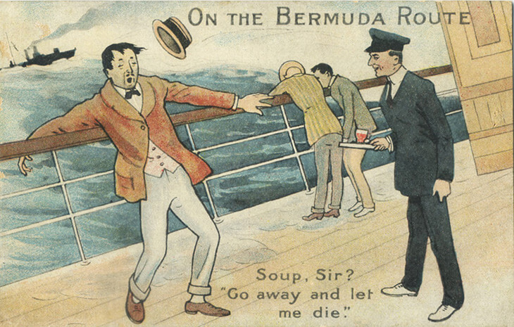 Travelling to Bermuda by ship