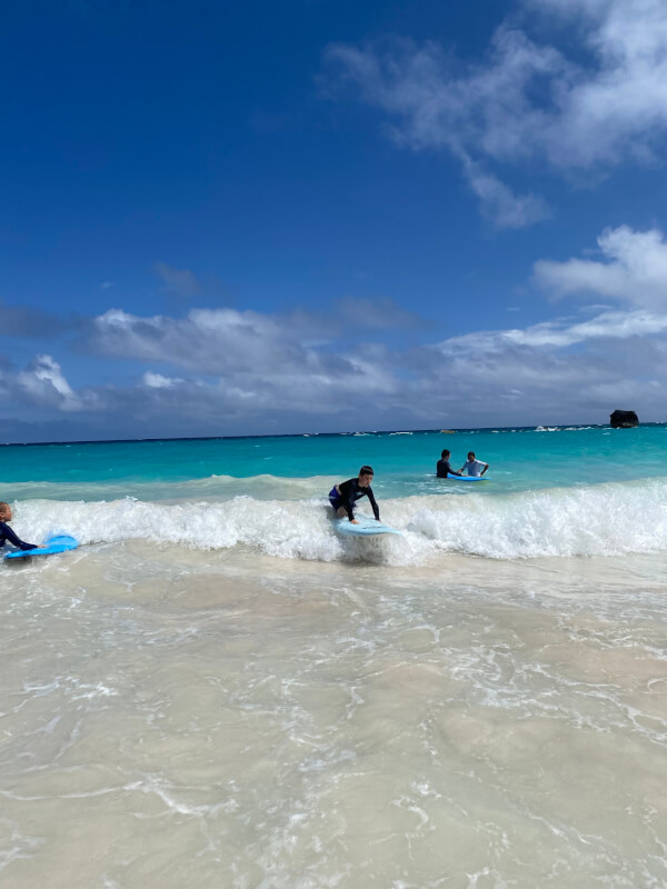 Surfing in Bermuda